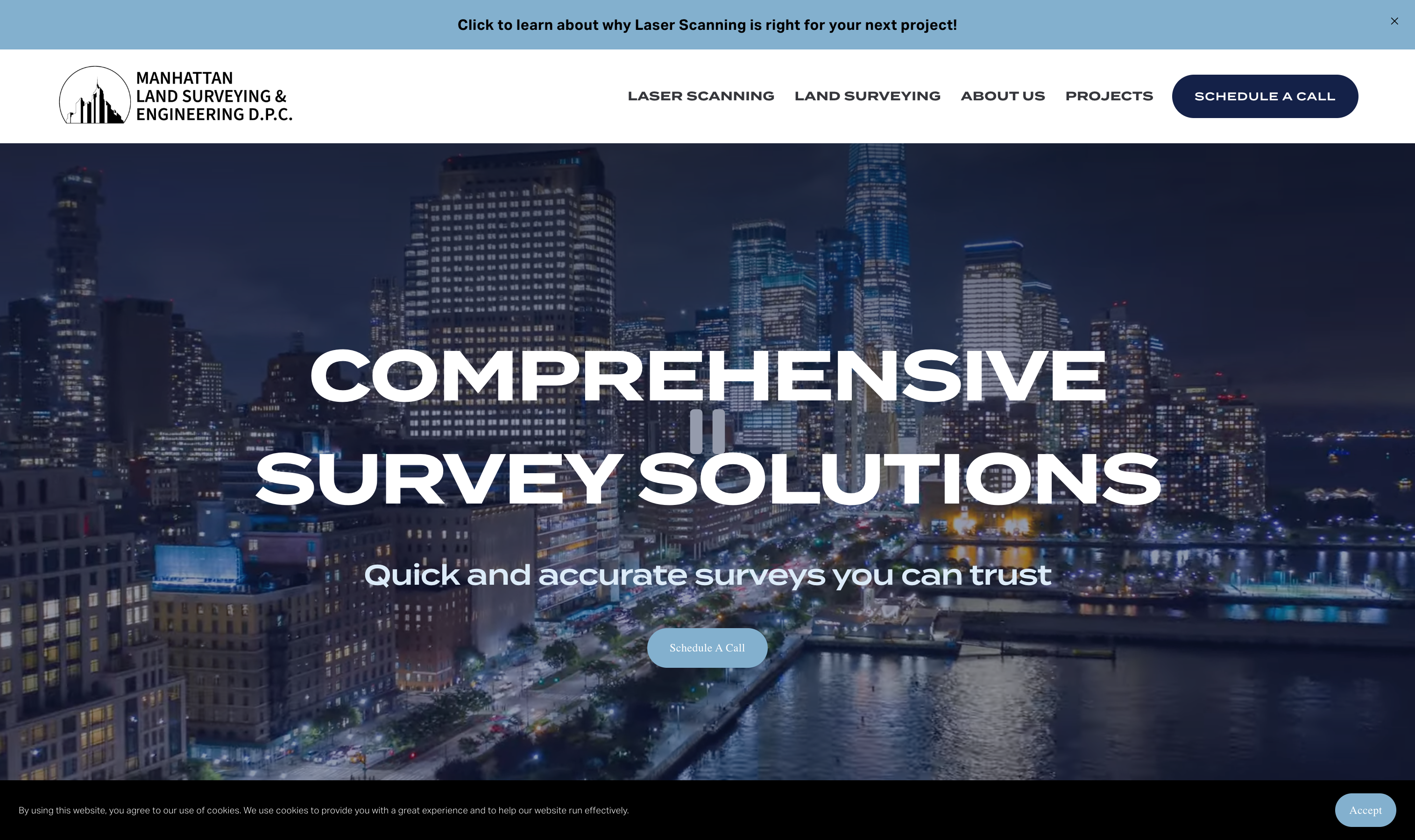 Manhattan Land Surveying website redesign